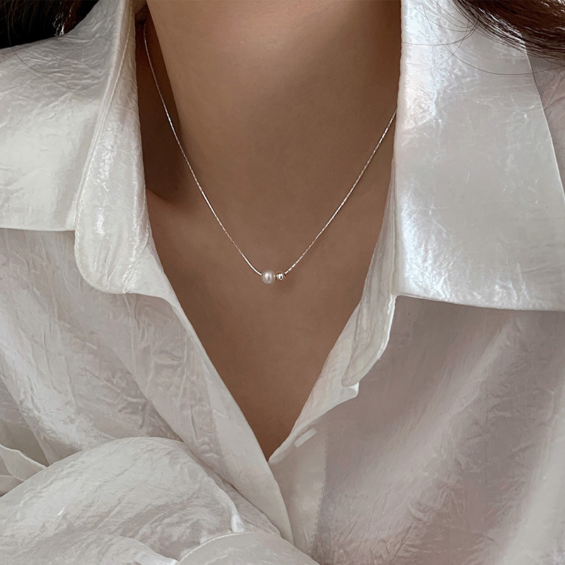 Pearl Trim Chain - Рождественский подарок из стерлингового серебра 925