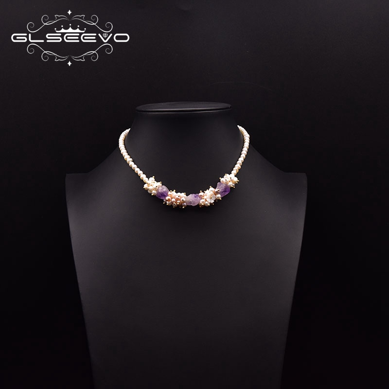 GLSEEVO короткое ожерелье из н – обзор и цена Pearl Trim Chain
