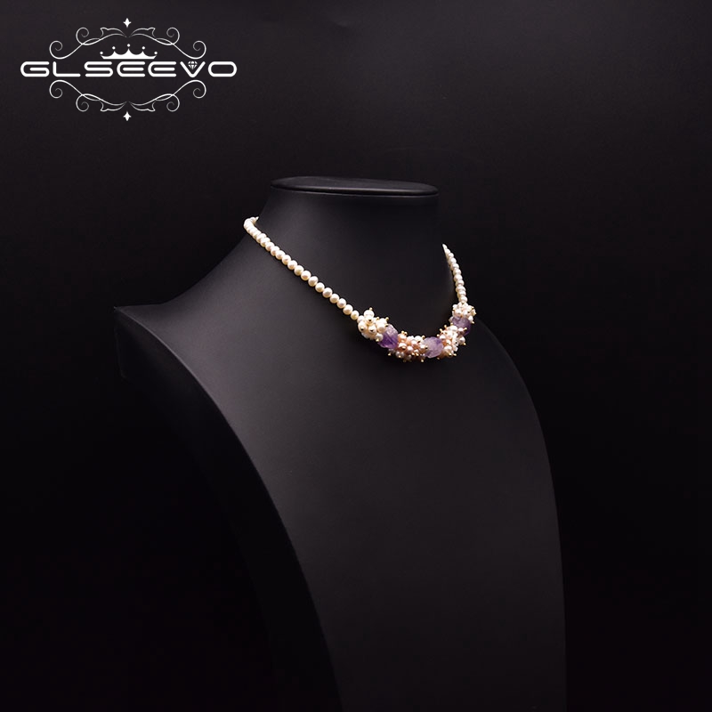 GLSEEVO короткое ожерелье из н – обзор и цена Pearl Trim Chain