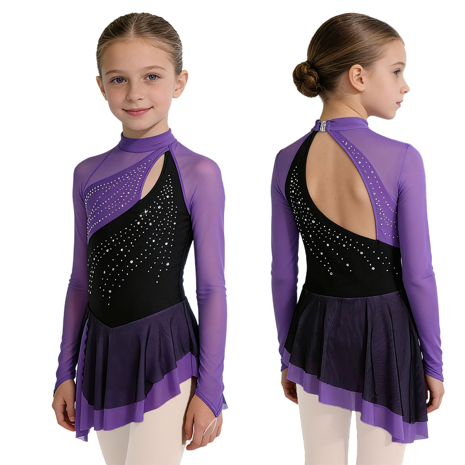 Детский гимнастический купальн – обзор и цена Rhinestone Banding Trim