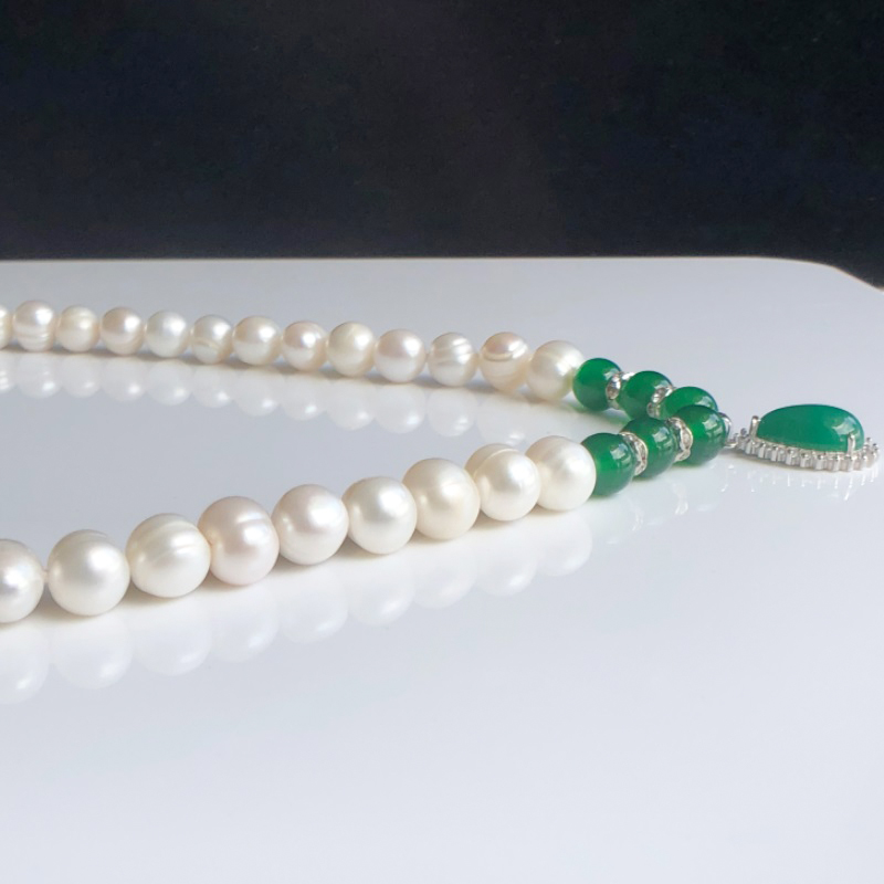 Женское Ожерелье из натурально – обзор и цена Pearl Trim Chain