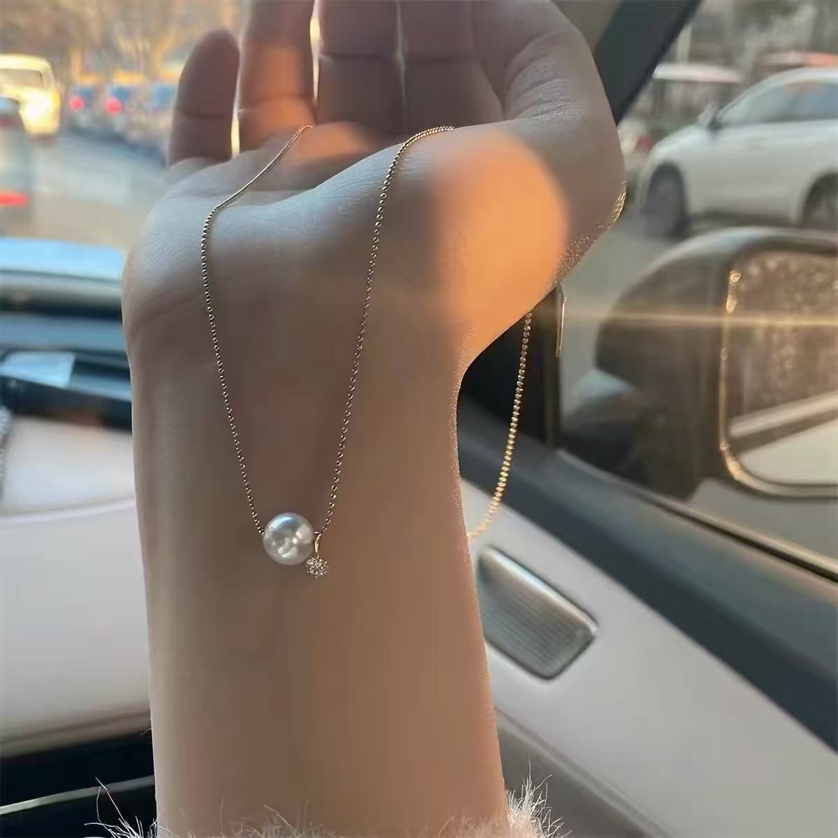 Новое ожерелье из стерлинговог – обзор и цена Pearl Trim Chain