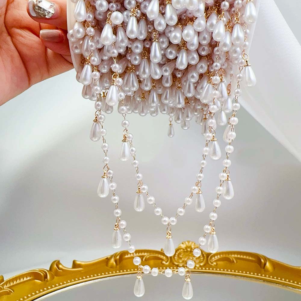 0,5 м 1 м искусственный жемчуг – обзор и цена Pearl Trim Chain