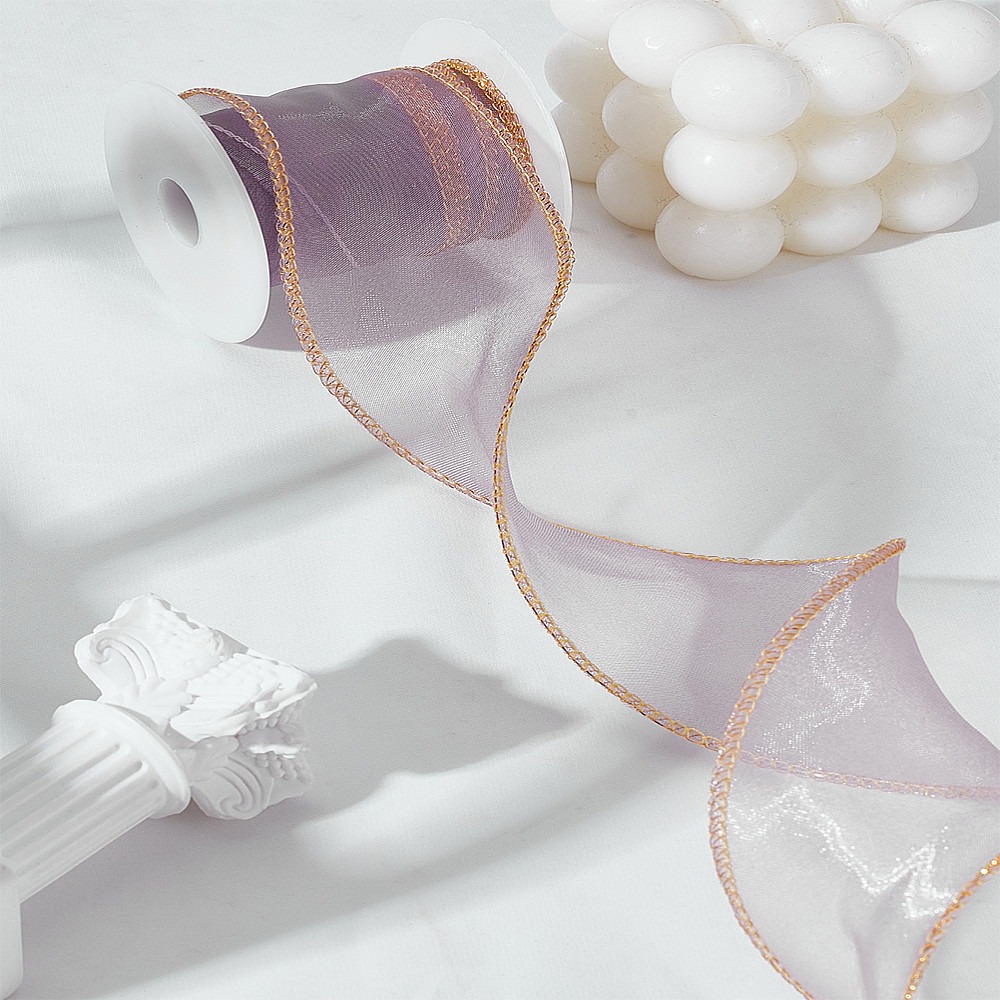 5 ярдов полиэстеровых лент из  – обзор и цена Organza Ribbon Spool